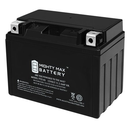 YTZ14S 12V 11.2Ah Replacement Battery for BikeMaster BTZ14S -  MIGHTY MAX BATTERY, MAX3951182